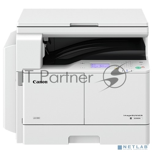 МФУ лазерное CANON imageRUNNER 2206N MFP ( ч/б, А3, 22 стр/мин, копир/принтер/сканер/WiFi/крышка, без тонера)