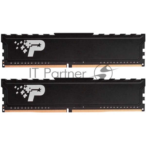 Оперативная память Patriot Signature Premium, DDR4, 32Gb (2x16 GB), 2666 MHz, CL19, DIMM, радиатор, черный