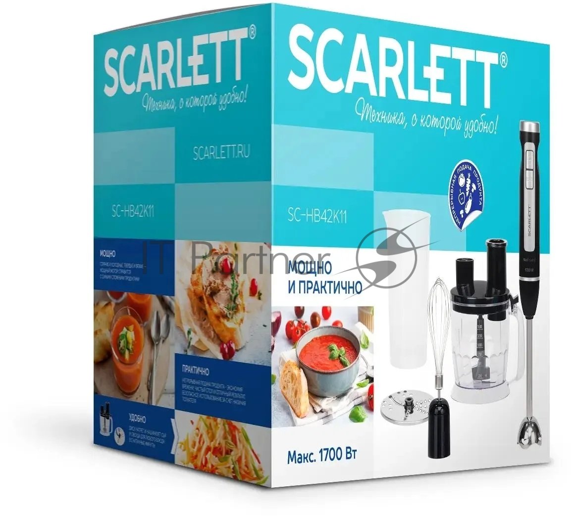 Блендер погружной Scarlett SC-HB42K11 черный