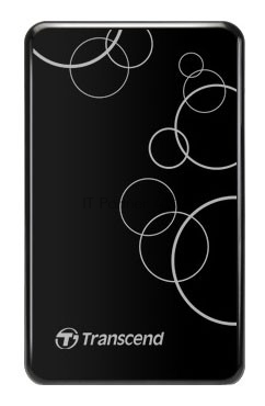 Внешний HDD 2.5" Transcend StoreJet 25A3, 1TB, USB 3.2 Gen 1 Type-A, 5400 rpm, черный
