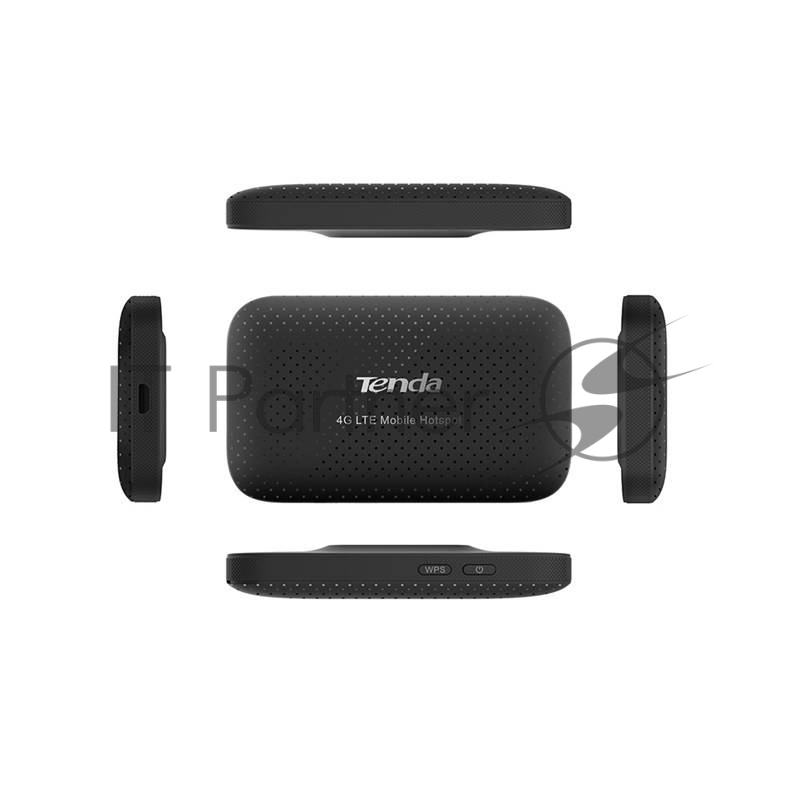 Маршрутизатор Tenda 4G185 Роутер портативный N150 LTE 3G/4G, до 150 Мбит/с, Wi-Fi 802.11, n, 2.4 ГГц, microUSB, microSD, SIM слот, аккумулятор 2100 мАч, 2 внут.антенны, OLED дисплей
