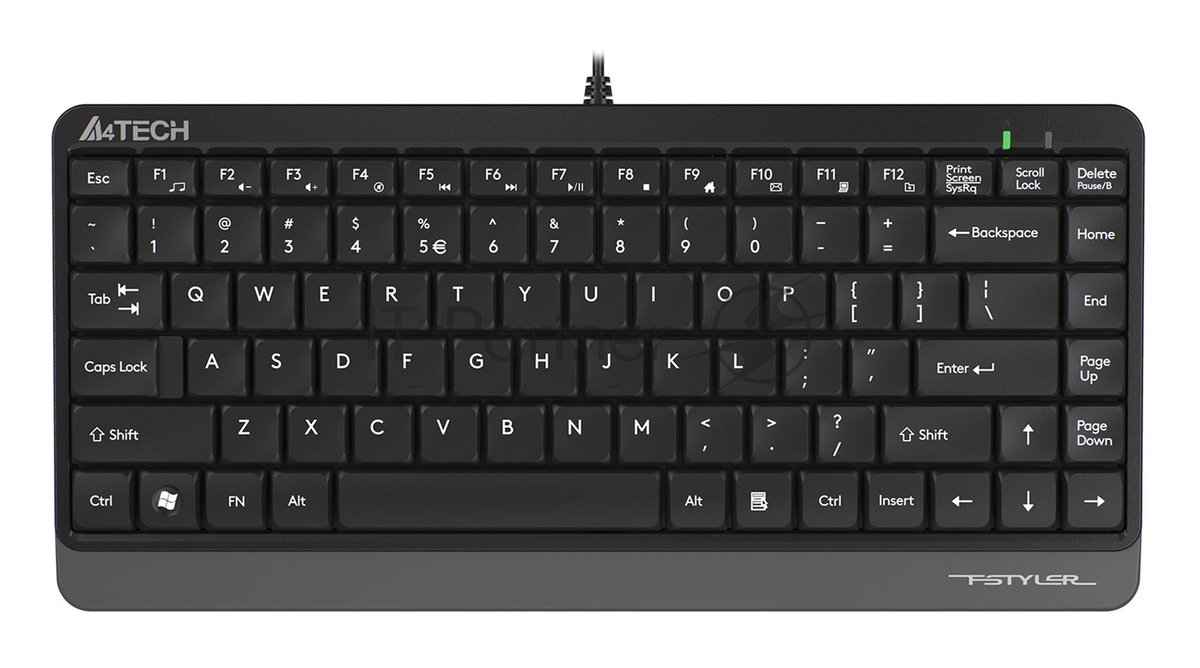 Клавиатура проводная A4Tech Fstyler FK11 USB серый/черный