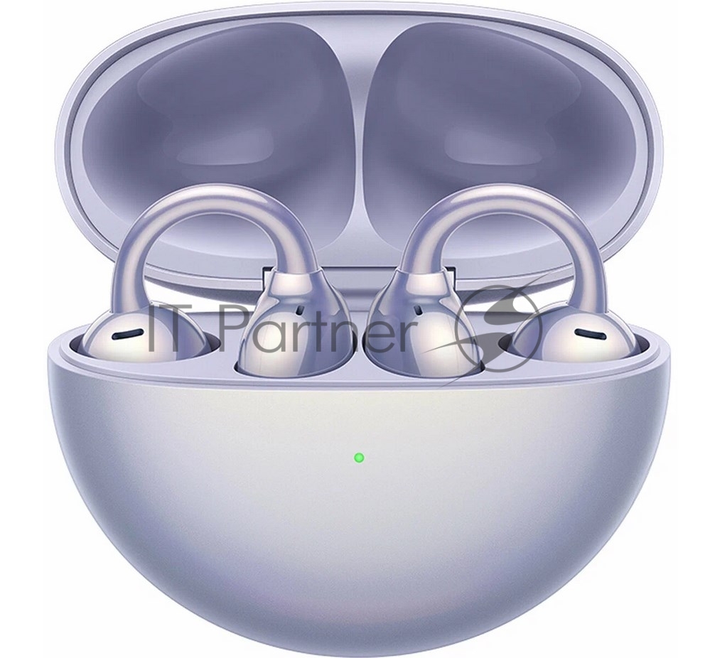 Наушники TWS Huawei FreeClip Dove-T00 фиолетовый, вкладыши, Bluetooth, открытая конструкция, до 8 ч