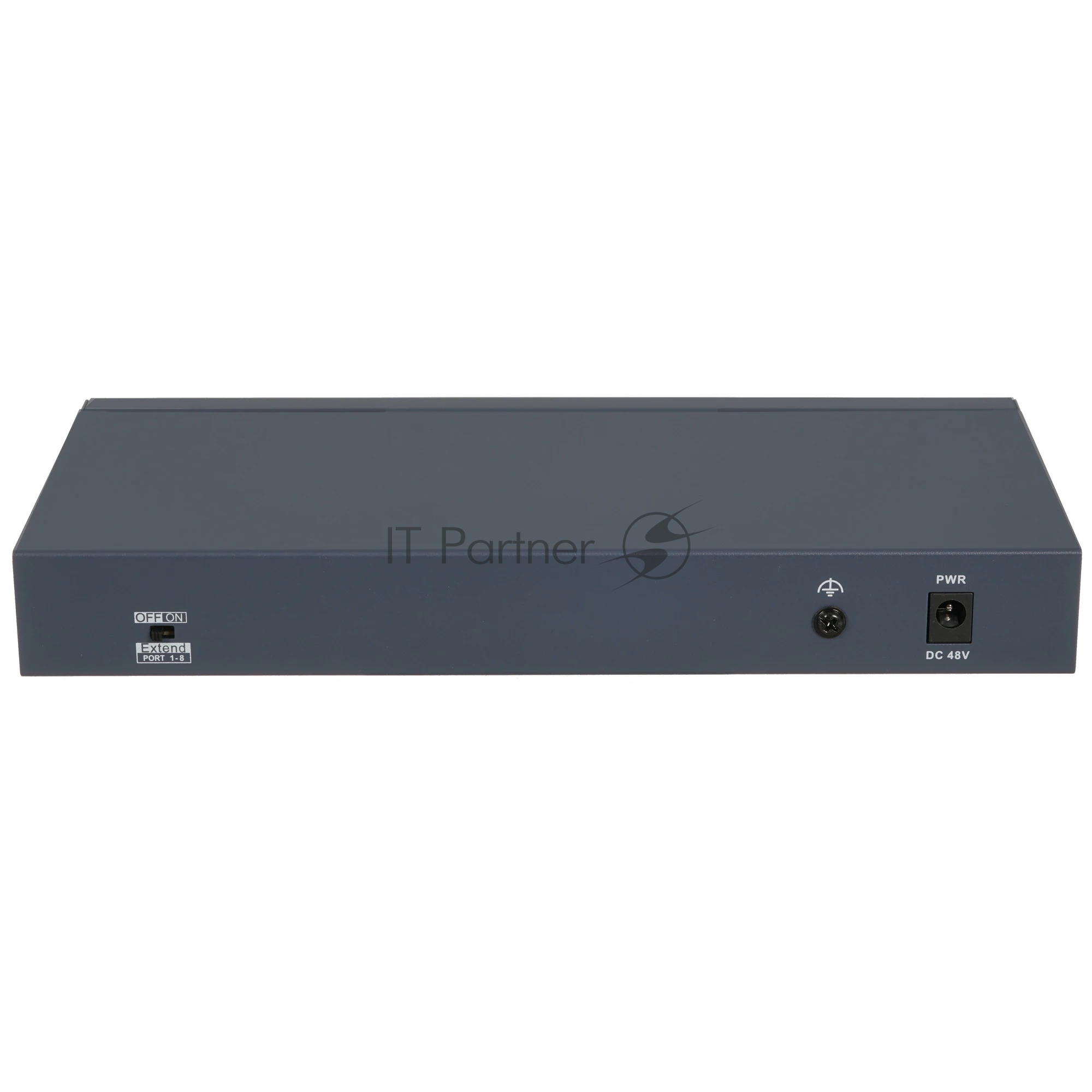 Коммутатор сетевой неуправляемый DS-S1008P - 8 RJ45 100M PoE, 2 порта с высоким приоритетом; 2 Uplink порта Gigabit