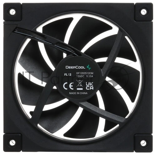Вентилятор для корпуса DEEPCOOL FL12 черный, 120 мм, 2150 об/мин, 32 дБ, 4 pin