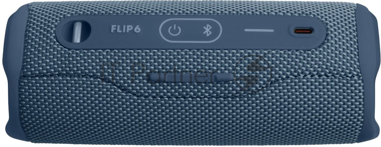 Портативная акустика JBL Flip 6 синий, Bluetooth 5.1, время воспроизведения 12 ч, емкость аккумулятора 4800 mAh, время заряда 2,5 ч, синий