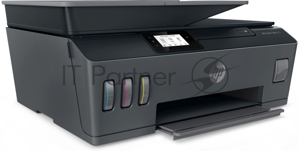 МФУ струйное HP Smart Tank 615 AiO (Y0F71A), A4, цветной, печ. до 22 стр/мин. (ч/б) до 16 стр/мин. (цвет), скан. до 5 стр/мин. (ч/б) 3 стр/мин. (цвет), 1200 x 1200 dpi (ч/б печать, скан.) 1200 x 4800 dpi (печать цвет), USB, Wi-Fi, BlueTooth, Air Print, Mopria