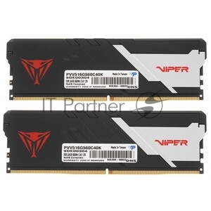 Оперативная память Patriot Viper Venom, DDR5, 16GB (1x16GB), 5600 MHz, CL36, с радиатором, серый