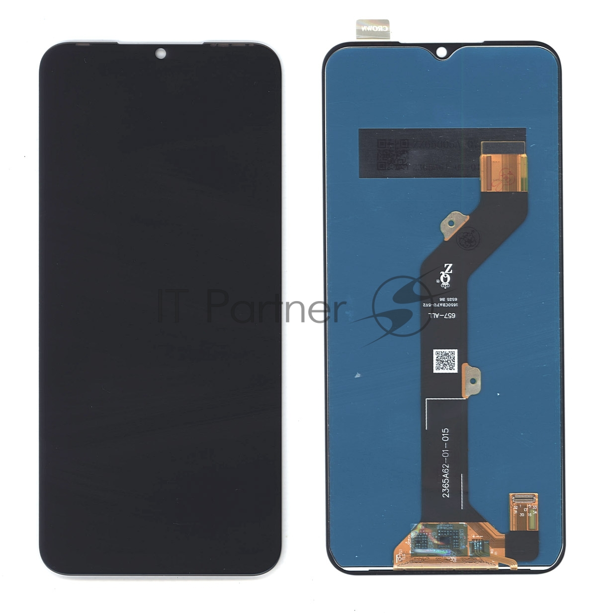 Дисплей для Tecno Spark 7 черный
