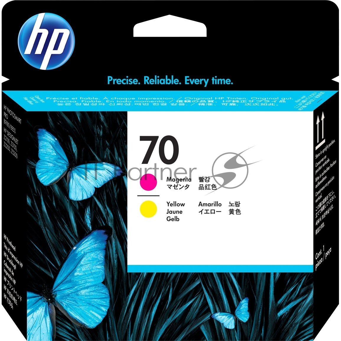 Картридж струйный HP №70 C9406A пурпурный/желтый печатающая головка для HP DJ Z2100/Z3100/PS Pro B9100