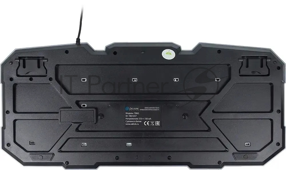 Клавиатура Oklick 700G проводная, USB Type-A, чёрный