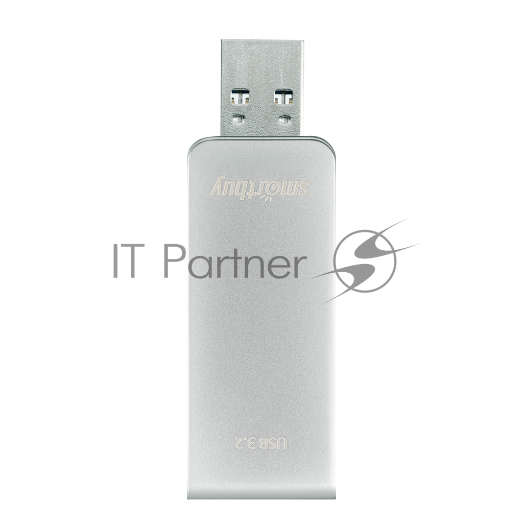 Флешка USB SmartBuy M1 Metal Grey (SB032GM1G), 32Gb, USB 3.0/3.2, R/W 130/40, серебристый