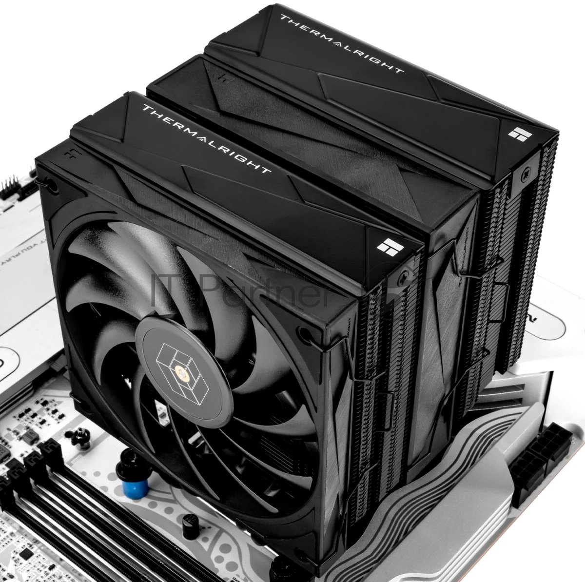 Устройство охлаждения (кулер) Thermalright Royal Knight 120 Soc-AM5/AM4/1200/1700/1851 черный 4-pin 28.4dB Al+Cu Ret (RK120-BL)