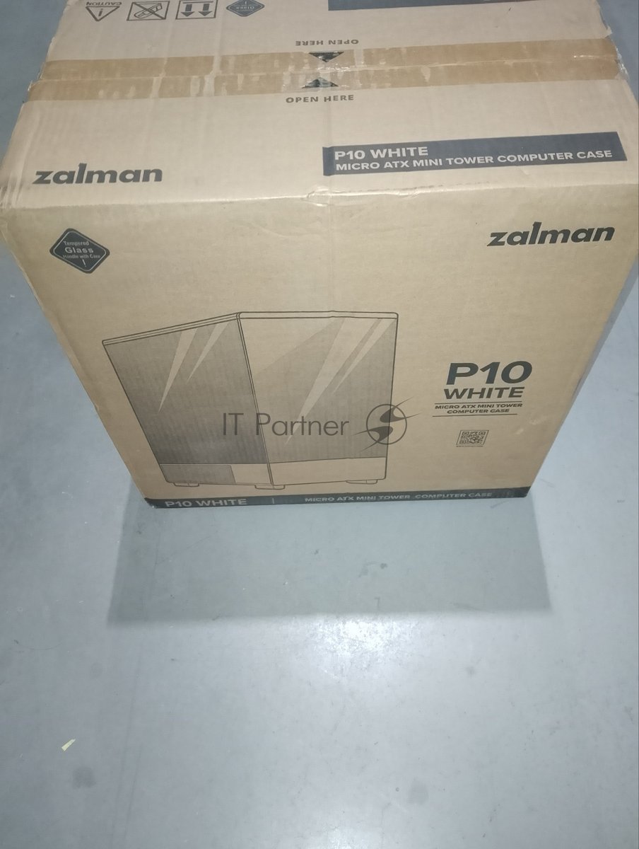 (Поврежденная упаковка) Корпус ZALMAN MiniTower P10 белый (mATX, без БП, 1xUSB3.2+1xUSB3.0, 1x120mm ARGB) (Zalman P10 white)