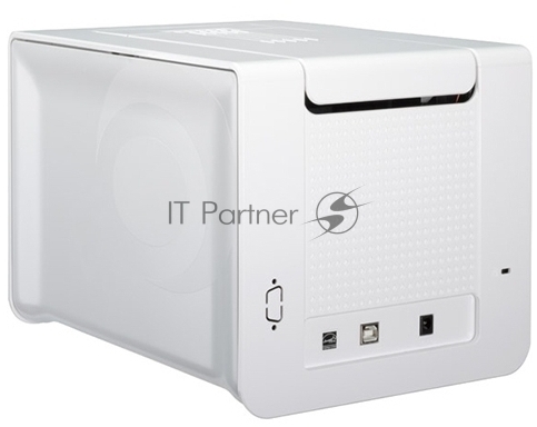 Принтер пластиковых карт сублимационный Evolis Zenius Classic ZN1U0000RS 300 dpi, 150/500 карт/час, USB, белый