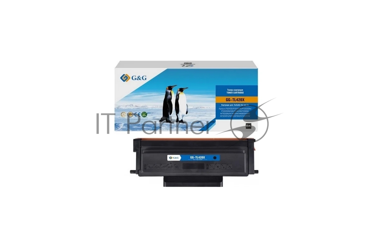 Картридж лазерный G&G GG-TL420X TL-420X черный (6000 стр.) для Pantum P3010D/P3010DW/P3300DN/P3300DW/M6700D/M6700DW/M7100DN/M7100DW/M6800FDW/M7200FD/M7200FDN/M7200FDW