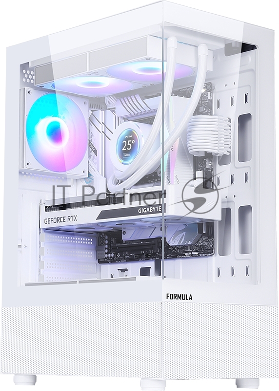 Компьютерный корпус AeroCool/Formula Crystal Z1 PLUS белый без БП ATX 2xUSB 2.0 1xUSB 3.0 1xUSB3.1 audio bott PSU