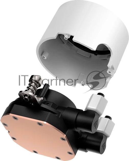 Система охлаждения/ Water Cooling System PCCooler DA360 ARGB WH (280W, 360mm, White, ARGB/ Fans: 3x120mm, 72.1CFM, 33.8dBA, 1800RPM/ Pump height 55mm, 28dBA, 3000RPM, Rad thickness 27mm/ S: 1851, 1700, 1200, 20XX, 115X, AM5, AM4)