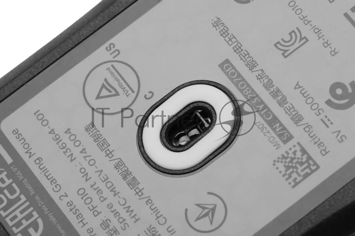 Мышь беспроводная HyperX Haste 2 черный, 26000 dpi, радиоканал, Bluetooth, USB, кнопки - 5