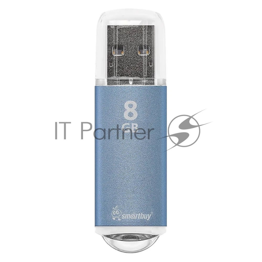 Флешка USB Smartbuy V-Cut Blue (SB8GBVC-B), 8Gb, USB 2.0, R/W 15/5, синий