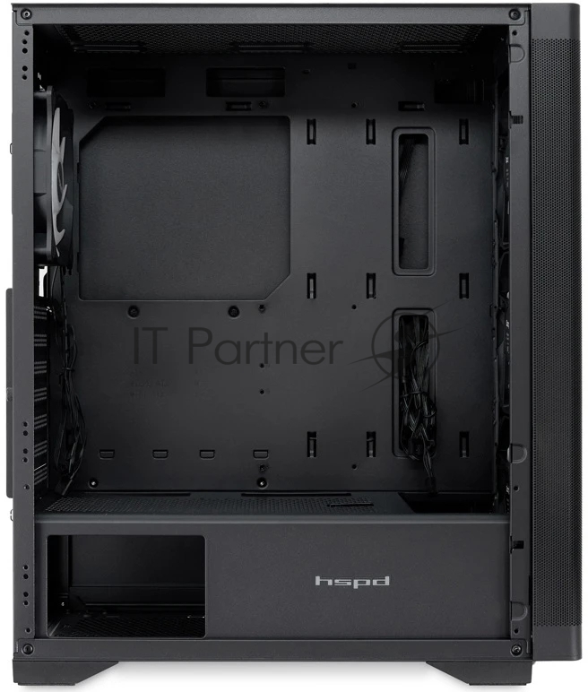 Компьютерный корпус HSPD M520, Mesh Mid Tower, черный, slide TG, 0.45 SPCC, 4x120мм ARGb ATX, mATX, mITX 160/330/184мм 2x2.5", -, 7xPCI 2xUSB-A 3.0, 1xUSB-A 1.0 390x200x449мм