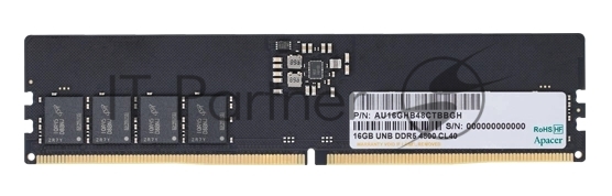 Оперативная память Apacer, DDR5, 16GB (1x16GB), 4800MHz, CL40, DIMM