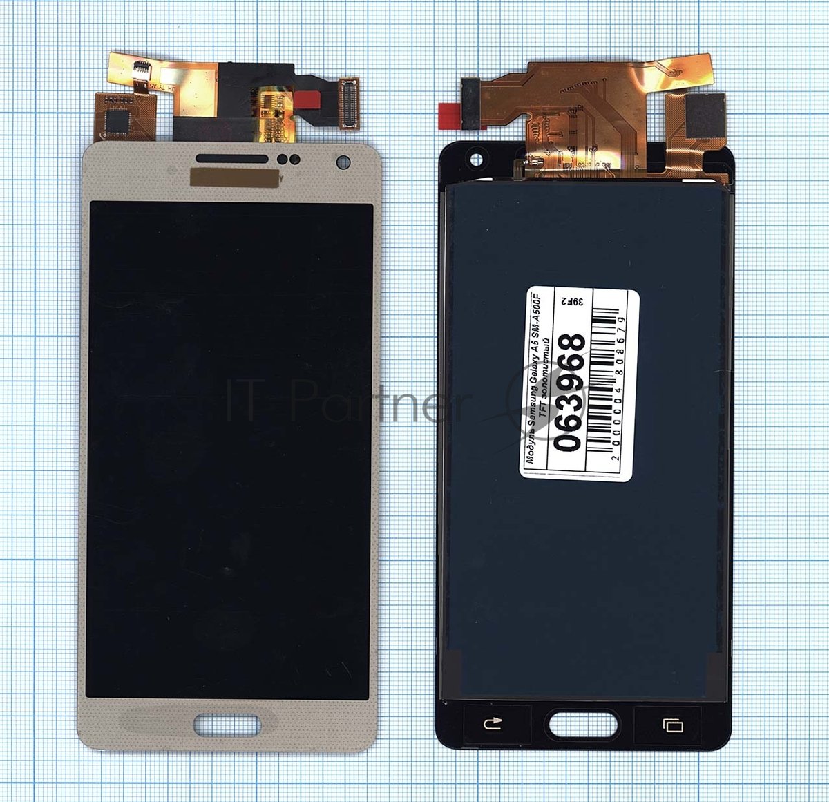Дисплей для Samsung Galaxy A5 SM-A500F в сборе с тачскрином TFT золотистый