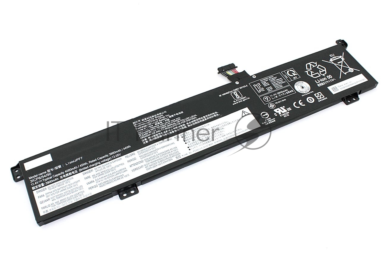 Аккумуляторная батарея для ноутбука Lenovo Ideapad Creator 5-15IMH05 (L19M3PF7) 11.4V 45Wh