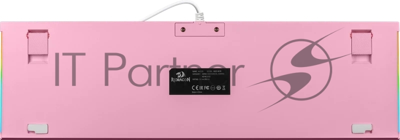Клавиатура механическая Hades 104 кн. LED бело-розовая 70821 REDRAGON