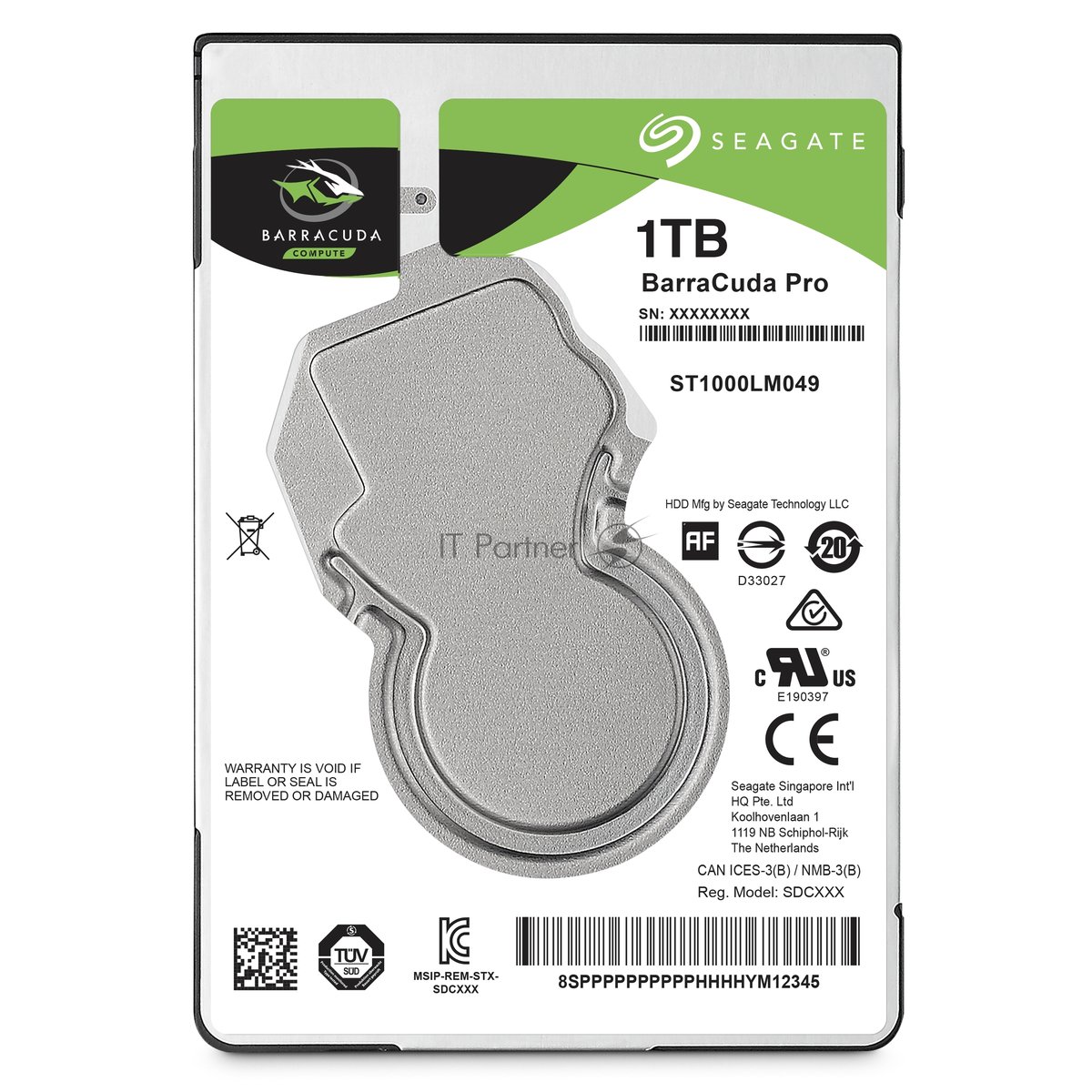 Жесткий диск Seagate HDD Mobile Barracuda25 Guardian (2.5'/ 1Tb/ SATA 6Gb/s/ rmp 7200)