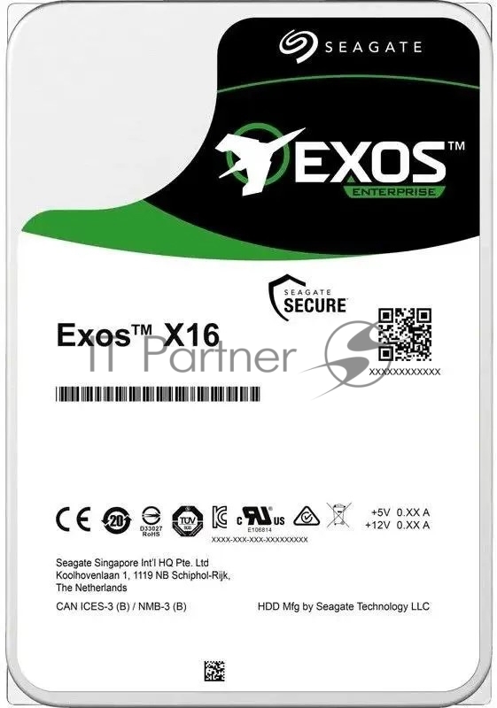 Жесткий диск HDD Seagate Exos 7E8 4Tb 7200rpm SAS 256Mb 3.5"