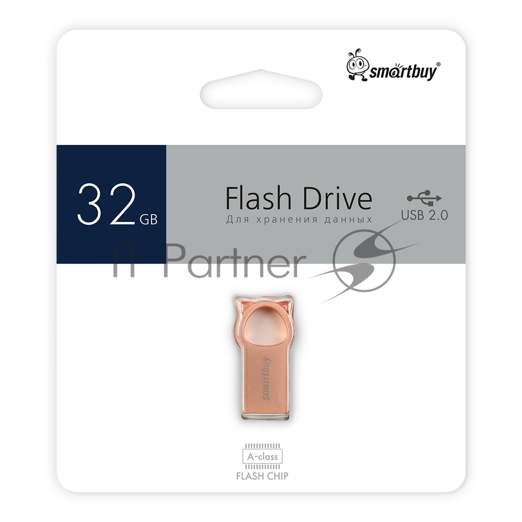 Флешка USB SmartBuy MC5 Metal Kitty (SB032GbMC5), 32Gb, USB 2.0, R/W 20/10, розовый