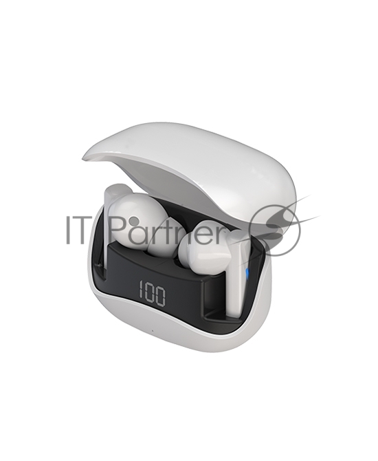 Беспроводные наушники Maxvi MHF-120BT белые TWS\LCD\Sensor\200мАч\5.4\кабель Type-C