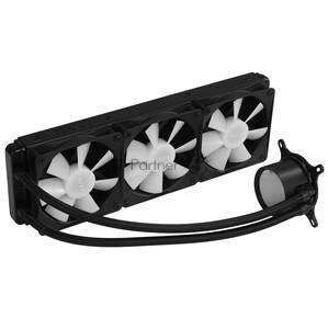 Система жидкостного охлаждения для ПК/ Water Cooling System NZXT Kraken Plus 360 RGB V2 (260W, 360mm, LED temp., Black, RGB/ Fans: 3x120mm, 75.05CFM, 31.9dBA, 2400RPM/ Pump height 55.97mm, 2800RPM, Rad thickness 27mm/ S: 1851, 1700, 1200, 115X, AM5, AM4)