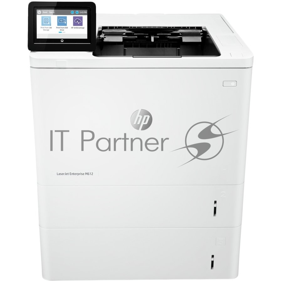 Принтер лазерный HP LaserJet Enterprise M612dn (7PS86A), A4, ч/б, печ. до 71 стр/мин., 1200 x 1200 dpi, USB, RJ-45, Air Print, Mopria
