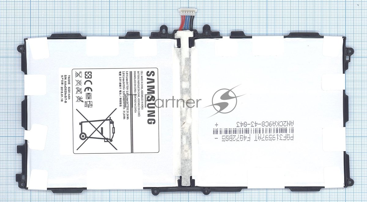 Аккумуляторная батарея T8220E для Samsung Galaxy Note SM-P600, SM-P601