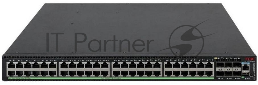 Коммутатор H3C/ H3C S5570S-54S-PWR-EI-A L3 Ethernet Switch with 48*10/100/1000BASE-T Ports and 6*1G/10G BASE-X SFP Plus Ports, Without Power Supplies, PoE+