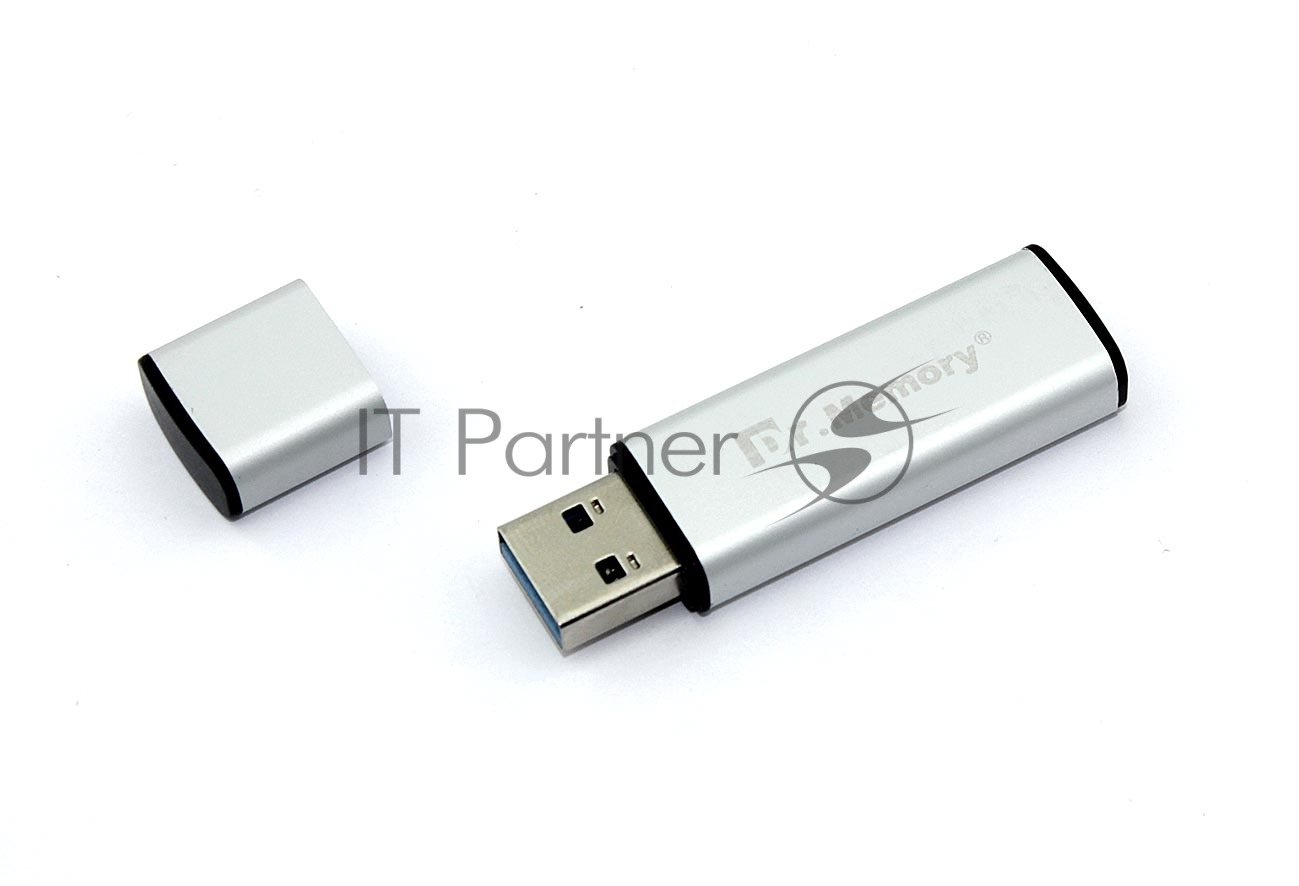 Флешка USB R/W Dr. Memory 009 64Гб, USB 3.0, серебристый