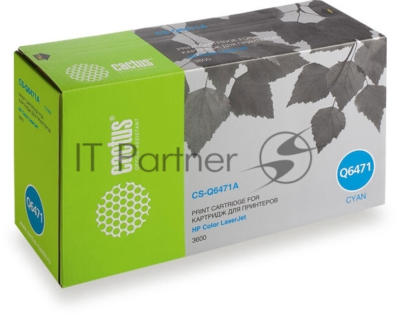 CACTUS Q6471A/AR Картридж (CS-Q6471A/AR) для принтера HP Color LaserJet 3600, голубой, 4000 стр.