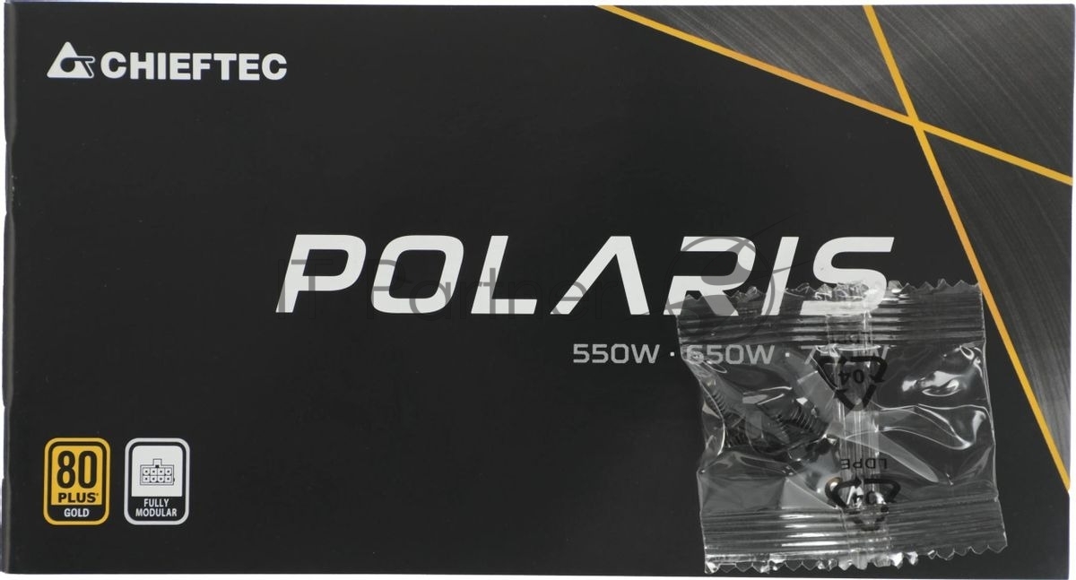 Блок питания Chieftec Polaris PPS-750FC, 750Вт, 80 PLUS Gold, 120мм, модульный, черный