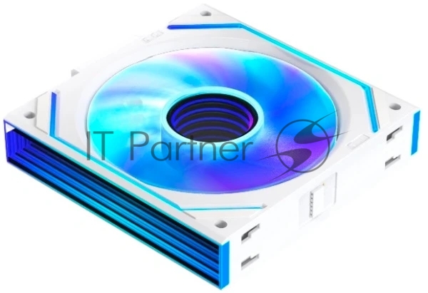 Вентилятор для корпуса Eurocase EU-FN120ARGB_8+16 KIT WH C120SE White / Fan KIT 3 IN 1,3*120 ARGB fans 4pin PWM+AURA 5V3pin female and male connector