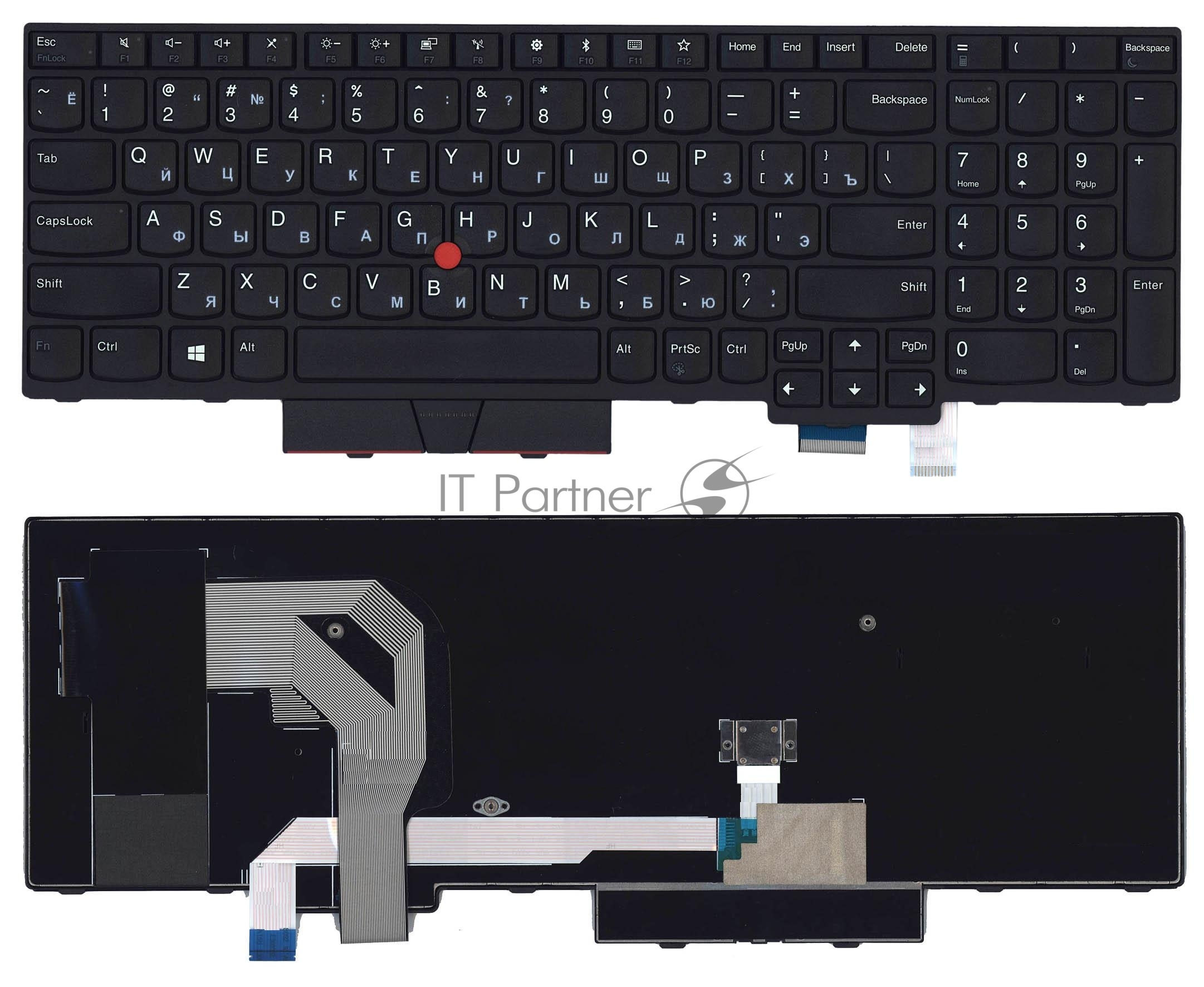 Клавиатура для ноутбука Lenovo ThinkPad T580 черная