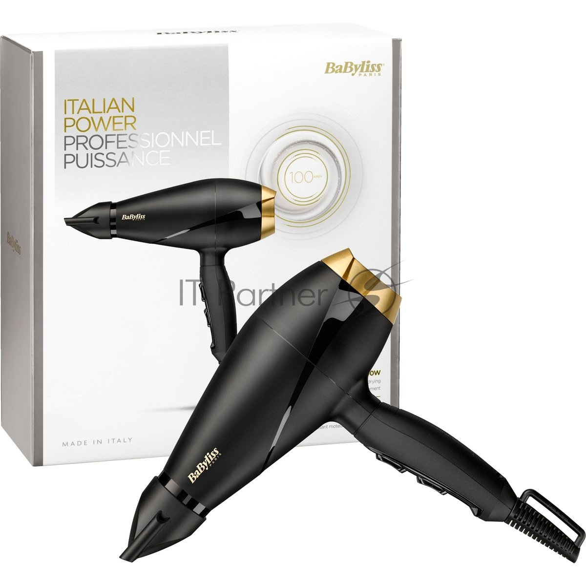 Фен BaByliss Power Pro 2000 6704E черный, 2000 Вт, ионизация
