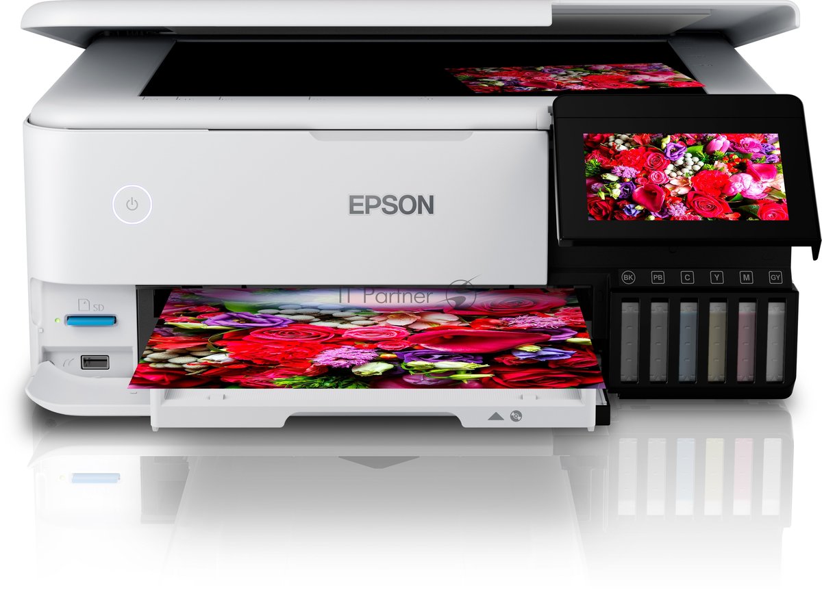 МФУ струйное Epson L8160 (C11CJ20404/403/402) A4 Duplex Net WiFi USB RJ-45 черно-белый