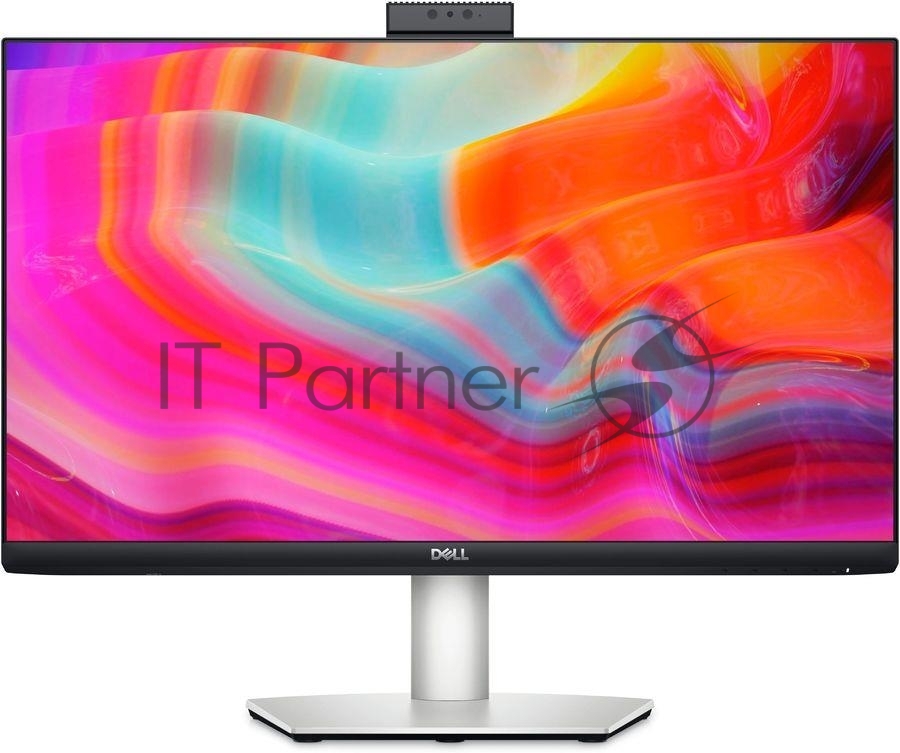 Монитор 23.8" Dell S2422HZ IPS 1920x1080, 75 Гц, 4 мс, 16:9, 250 кд/м², HDMI 1.4, DP 1.2, USB-C, USB Hub (2×USB 3.2), 3.5 Jack, динамики (2×5 Вт), веб-камера, микрофон, HDR10, FreeSync, серый