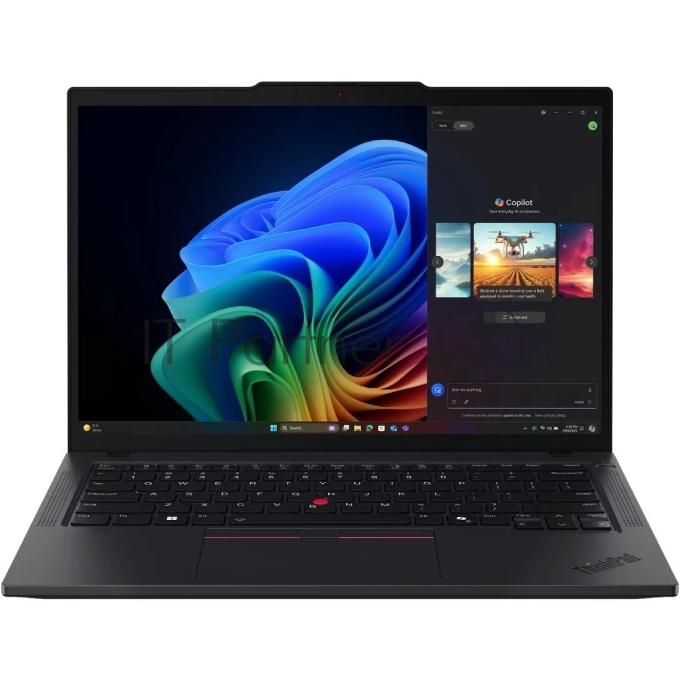Ноутбук Lenovo ThinkPad T14 G6, 14" (1920x1200) IPS/AMD Ryzen AI 7 PRO 350/16 ГБ DDR5/512 ГБ SSD/AMD Radeon Graphics/Windows 11 Pro, Черный (21QJ00CNUS)