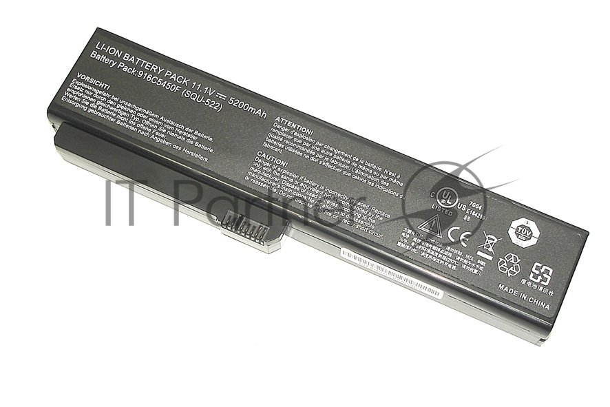 Аккумуляторная батарея для ноутбука Fujitsu Siemens Amilo Si1520 5200mAh SQU-522 OEM черный