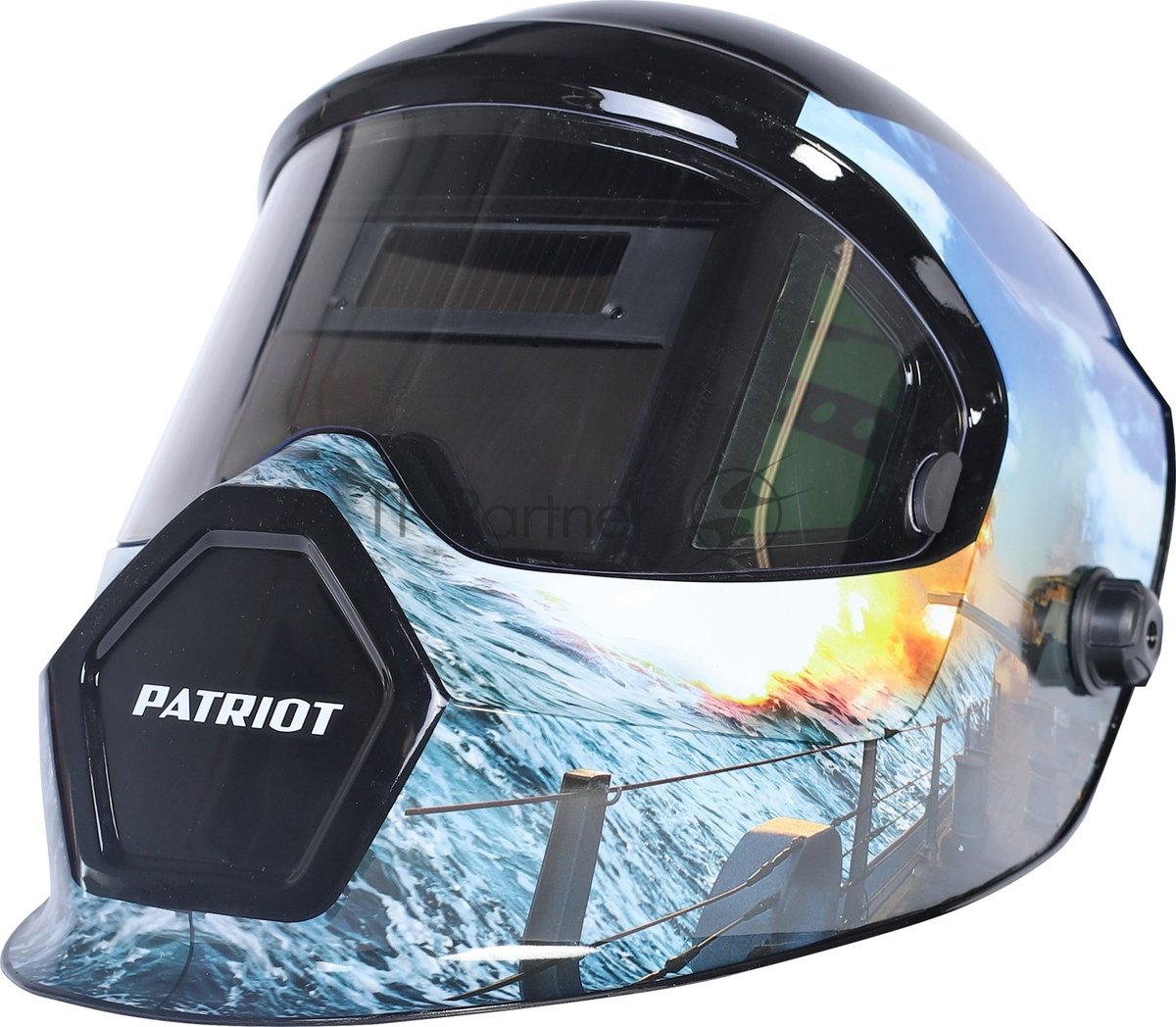 Маска сварщика Patriot WH 600E филь.:хамел. кл.:1/1/1/2 см.экр.110x60мм (880501961)