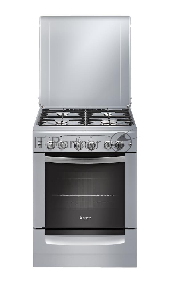 Плита газовая Gefest ПГ 6100-02 0068 серый, конфорок 4 шт, духовка 52 л, 60 см x 85 см x 60 см