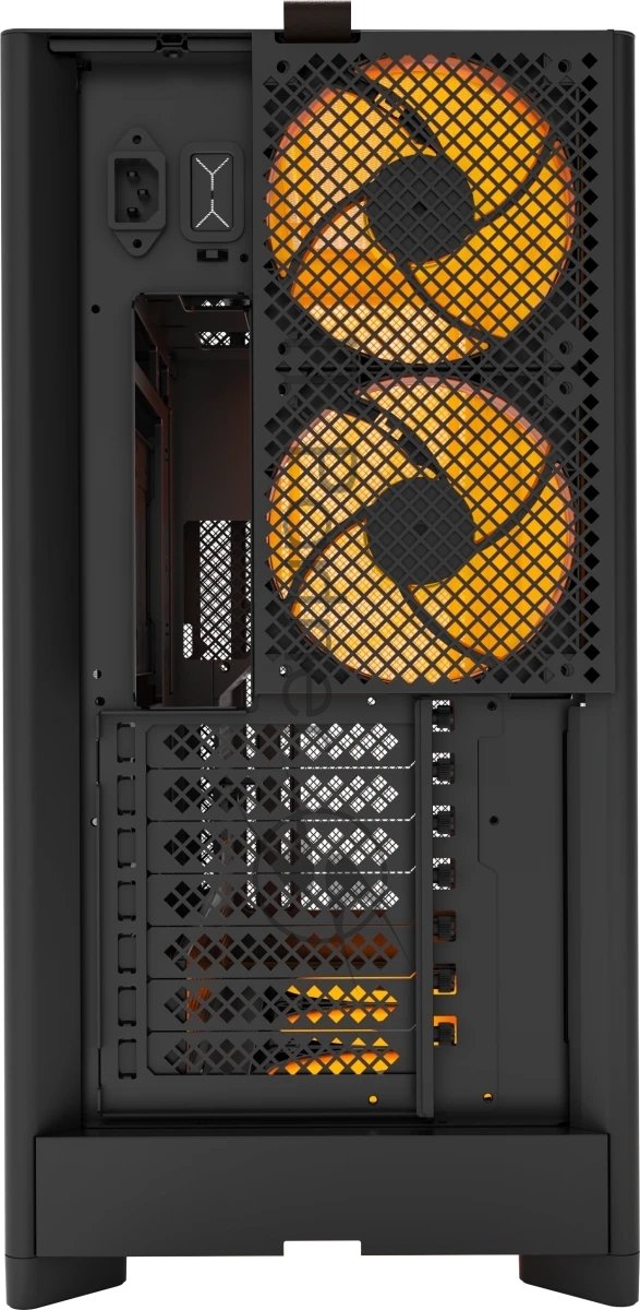 Компьютерный корпус Montech HS01 PRO черный без БП ATX 5x120мм 2xUSB 3.0 1xUSB3.1 audio
